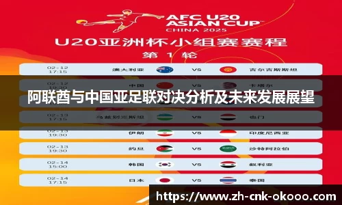 阿联酋与中国亚足联对决分析及未来发展展望
